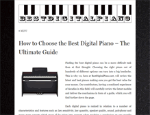 Tablet Screenshot of bestdigitalpiano.net